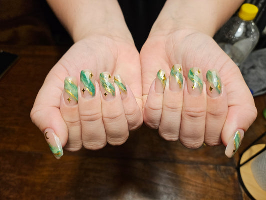 Acryl set + Nailart Afspraak