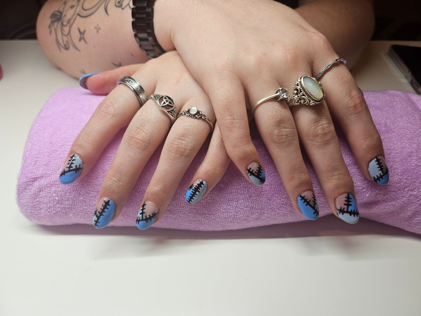 Acryl set + Nailart Afspraak