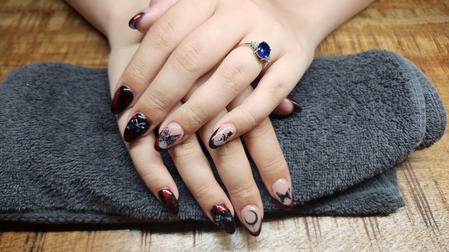 Acryl set + Nailart Afspraak