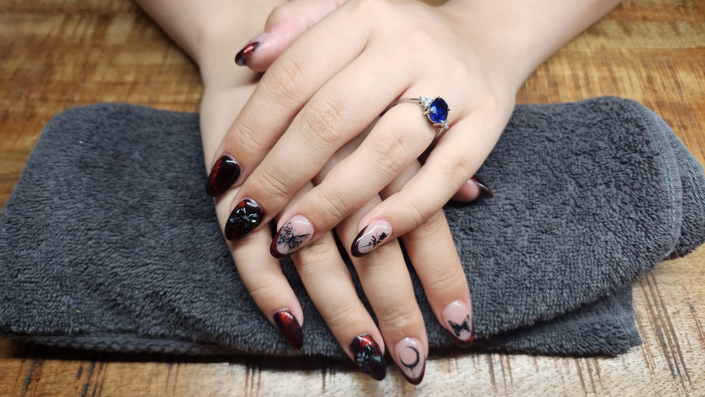 Acryl set + Nailart Afspraak